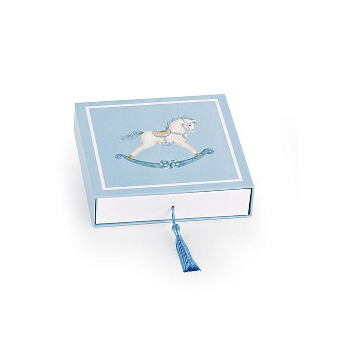 SCATOLA CAVALLINO 12X12X4CM AZ